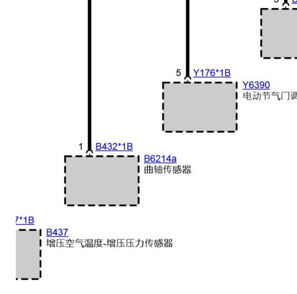 2015年宝马118i 发动机涡轮增压器电路图