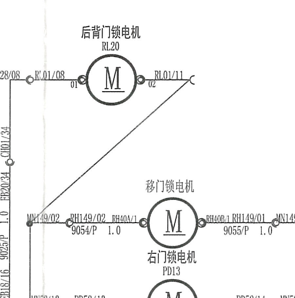 2013年依维柯宝迪尾门电路图