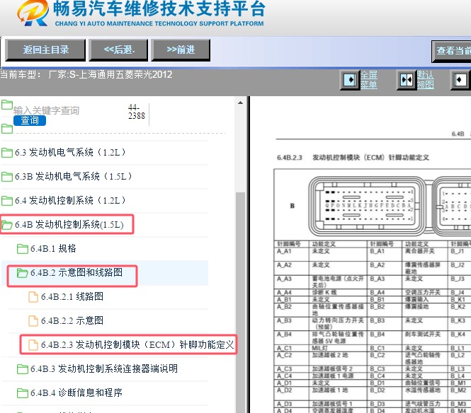 2012年五菱荣光发动机电脑针脚资料
