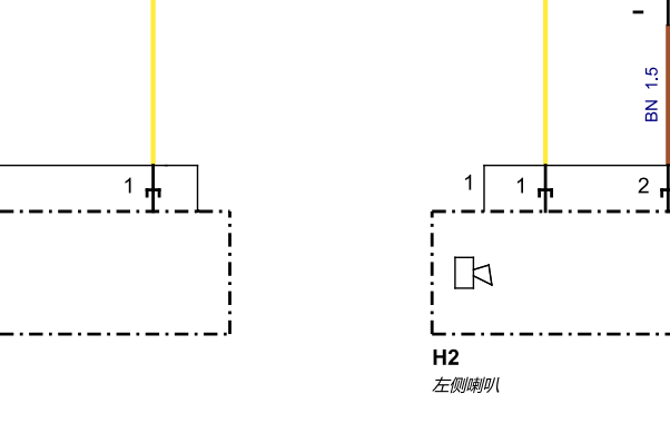 2021年奔驰E260L 喇叭电路图