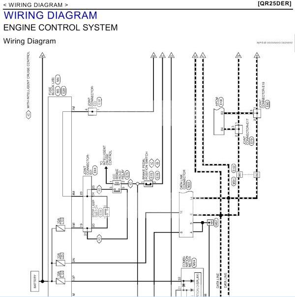 2016年英菲尼迪QX60发动机节气门电路图