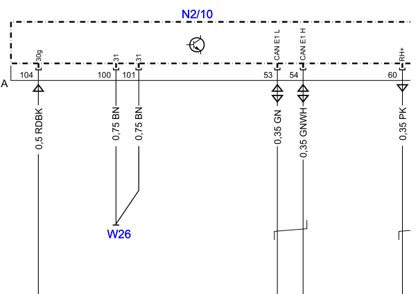 2012年奔驰ML350安全气囊电路图
