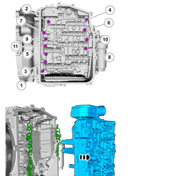 2011年沃尔沃S80L变速箱阀体维修手册