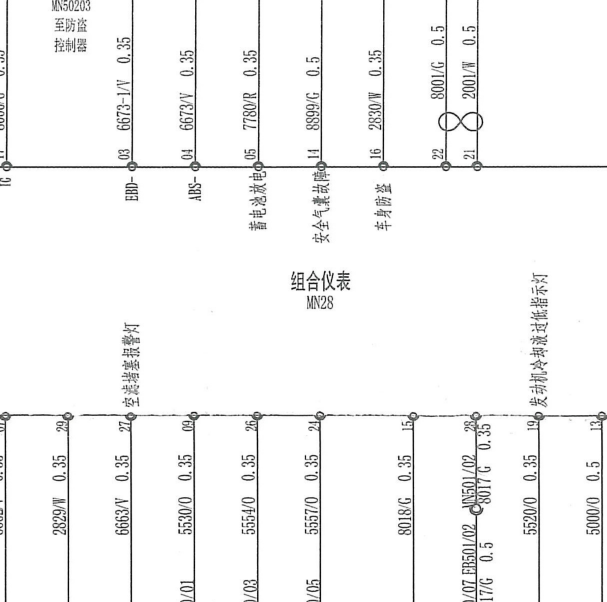 2015年依维柯得意仪表电路图