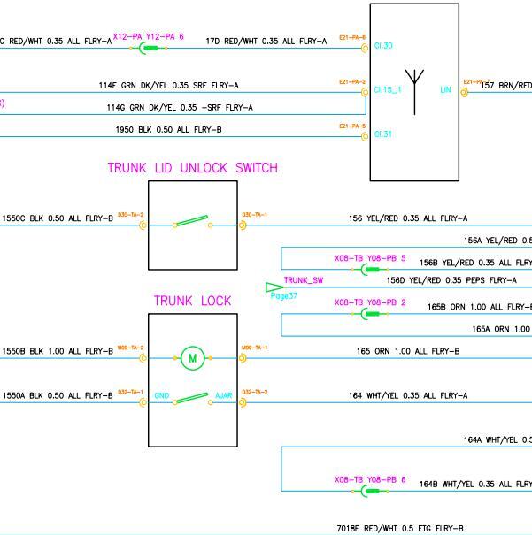 2016年华颂7尾门电路图