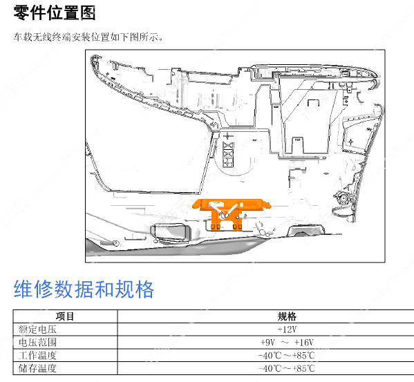 2024年东风风行星海V9 T-BOX位置