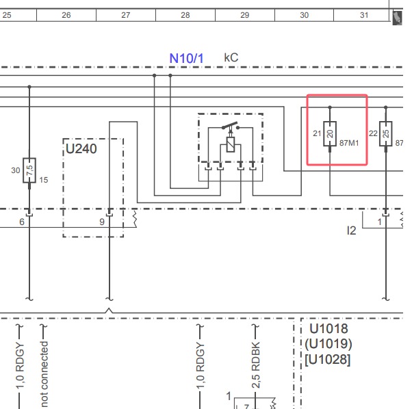 2010年奔驰S600L F21保险电路图