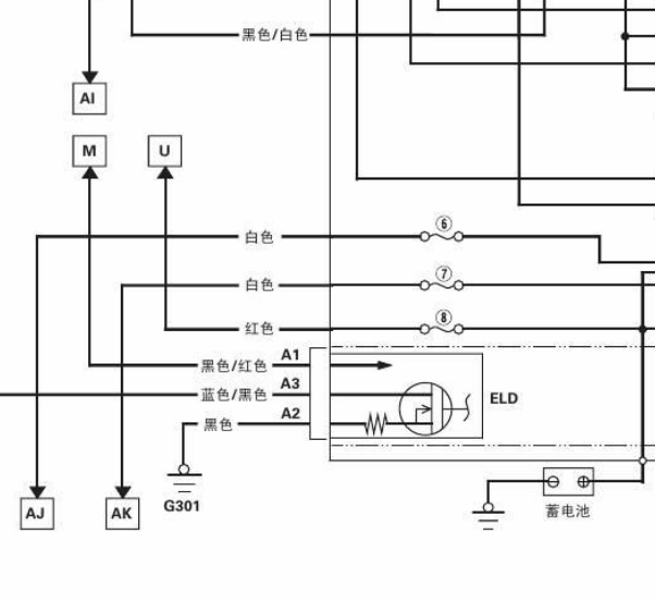 2011年本田雅阁 ELD电路图