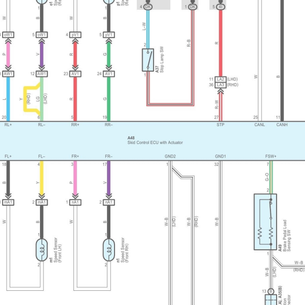 2006年雷克萨斯GS300 ABS系统电路图
