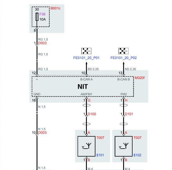 2014年玛莎拉蒂总裁蓝牙模块电路图