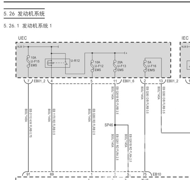 2023年大通V70发动机电路图