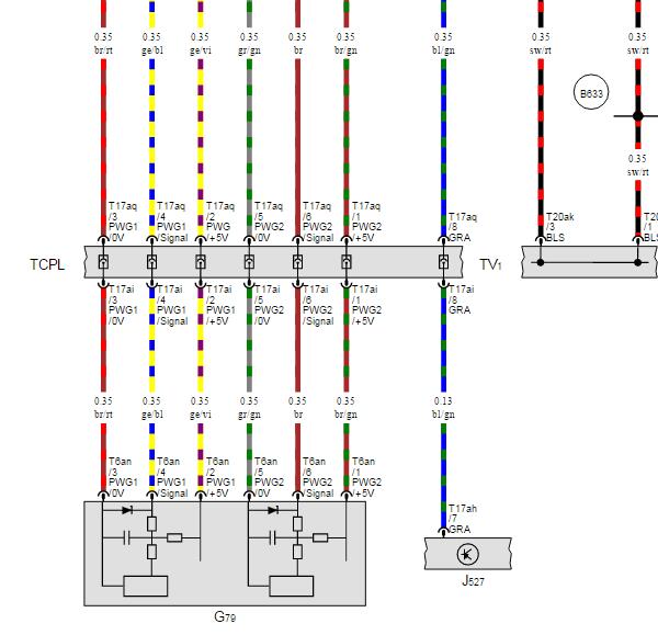 2017年宾利添越油门踏板电路图