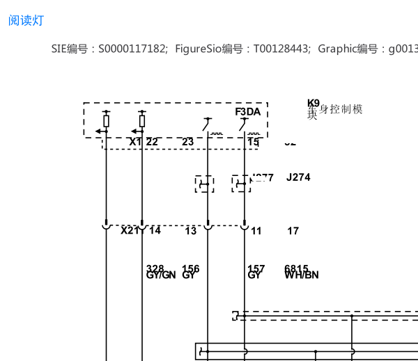 2025年别克GL8 PHEV车内灯电路图和车身电脑位置