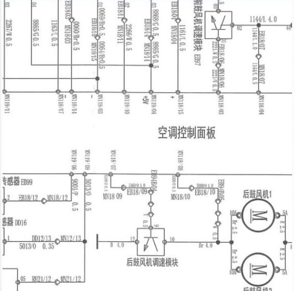 2017年依维柯得意空调电路图