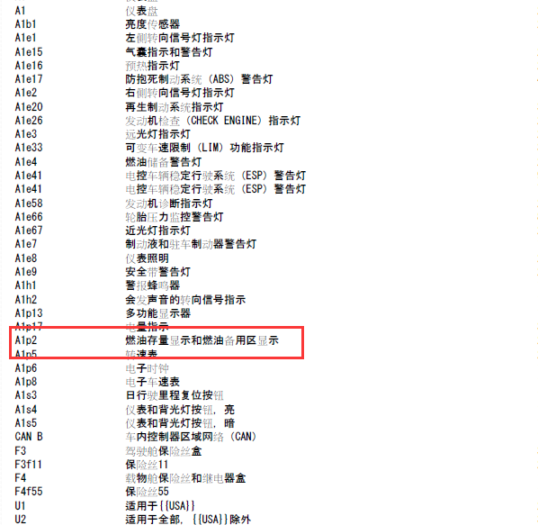 2007年奔驰ML350 燃油表电路图