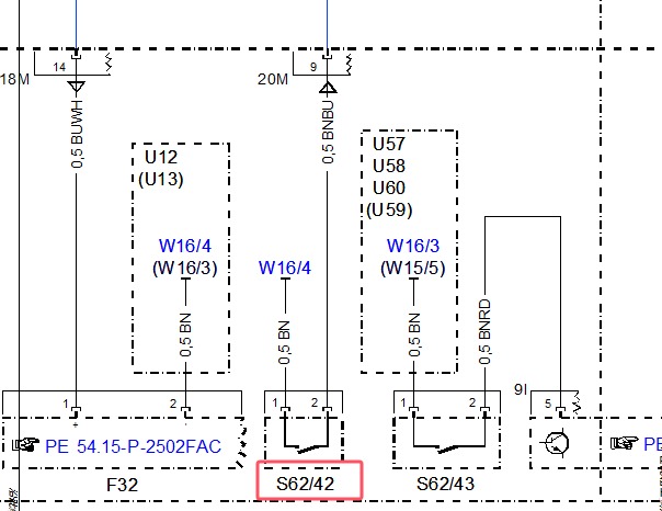 2008年奔驰C230发动机盖开关线路图