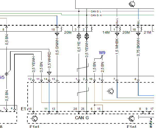 2009年奔驰C300车外灯电路图资料